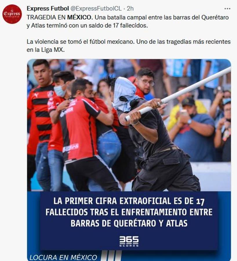 “Horror en México y vergüenza”: Lo que dice la prensa internacional sobre los actos de violencia en el Querétaro-Atlas