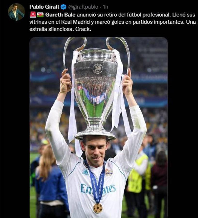 “Adiós leyenda”, “Lo ganó todo”: Prensa internacional se rinde ante el retiro de Gareth Bale