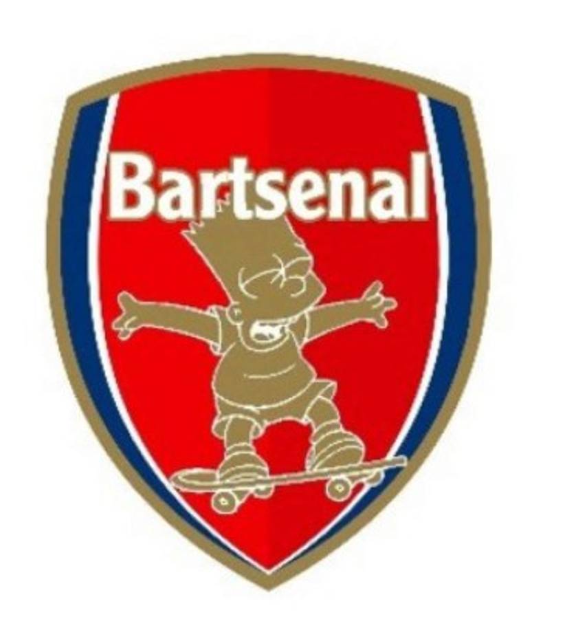 Escudos de clubes de Inglaterra al estilo de los Simpsons