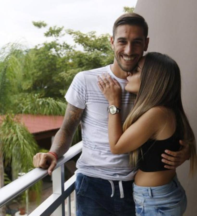 La guapísima Kristina Andrade, la motivación del futbolista de Real España, Luciano Ursino