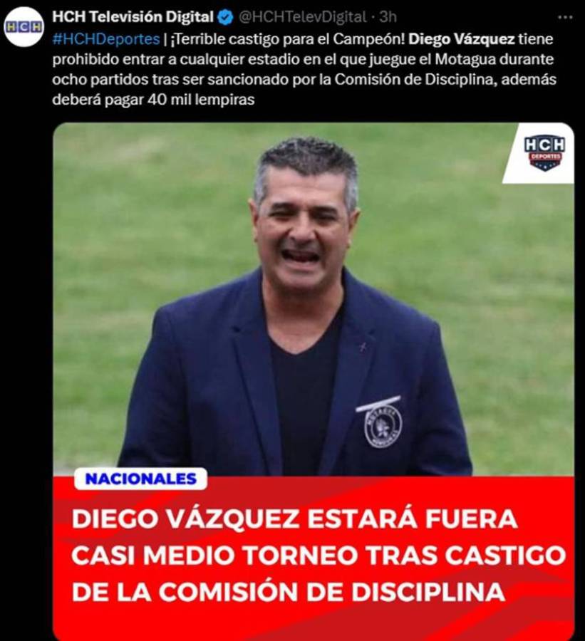 “Faltó que no lo dejaran entrar al país”: la reacción al duro castigo de Diego Vázquez y piden sanción para Olimpia