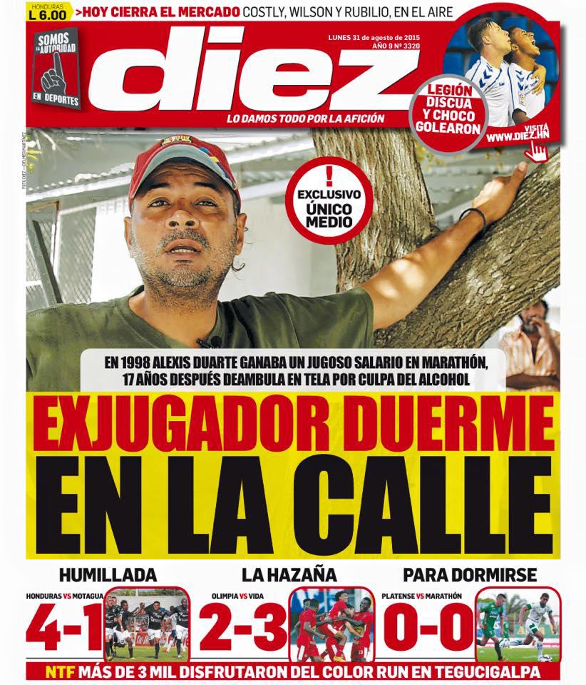 Alexis Duarte rozó la muerte un par de ocasiones; la fortuna que tuvo, su carrera y su adicción a las drogas que lo dejó en la calle