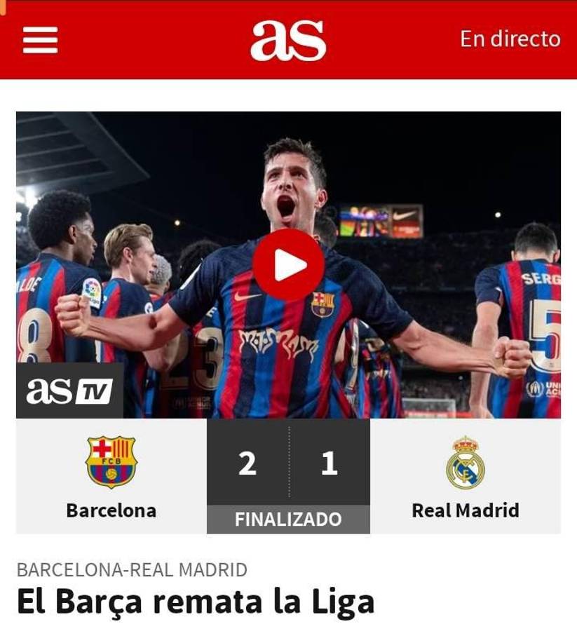 “El ‘presidente’ Kessie sentencia la Liga”: Prensa internacional destaca al Barcelona tras la victoria en el clásico español ante Real Madrid