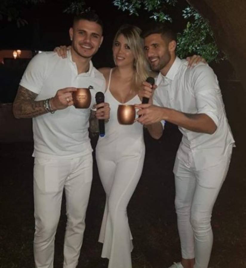 ¡Junto a Maxi López! La fiesta de año nuevo de Wanda Nara e Icardi