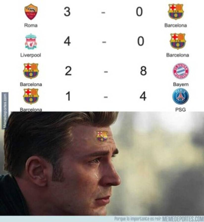 Hacen pedazos a Piqué y a Messi: Los otros memes de la goleada del PSG al Barcelona