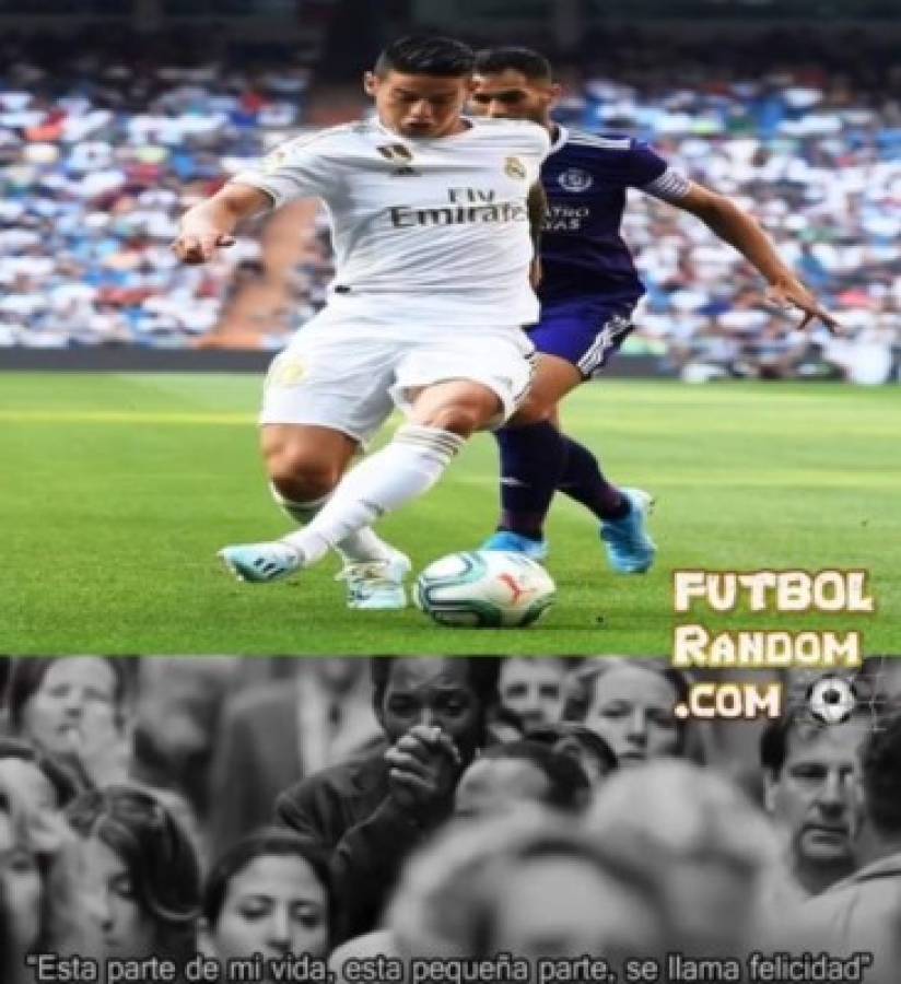 Los memes hacen pedazos al Real Madrid y James Rodríguez tras el amargo empate ante Valladolid