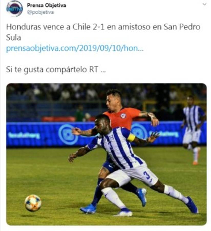 Así reaccionó la prensa internacional tras el triunfo de Honduras sobre Chile: 'Golpe y remontada'  