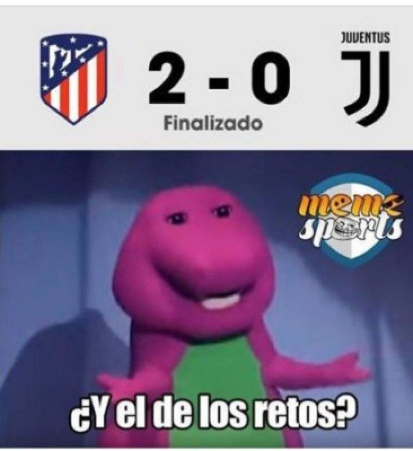 'Trituran' con memes a Cristiano Ronaldo y a la Juventus tras derrota ante el Atlético