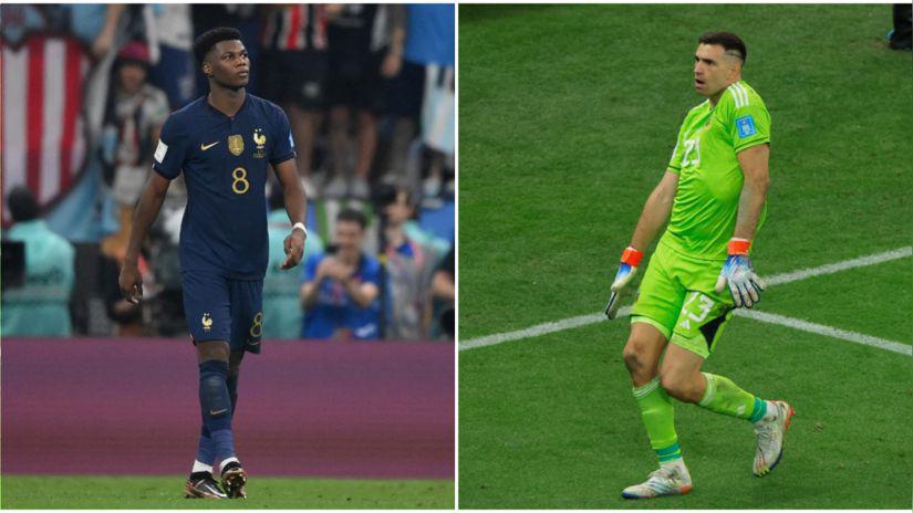 Emiliano Martínez puso nervioso a Tchouaméni en la tanda de penales.