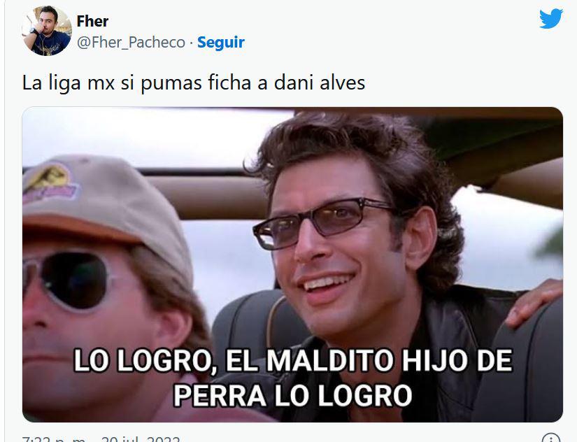 El “hombre de la máscara de plata”: los imperdibles memes del fichaje de Dani Alves a Pumas de la Liga MX