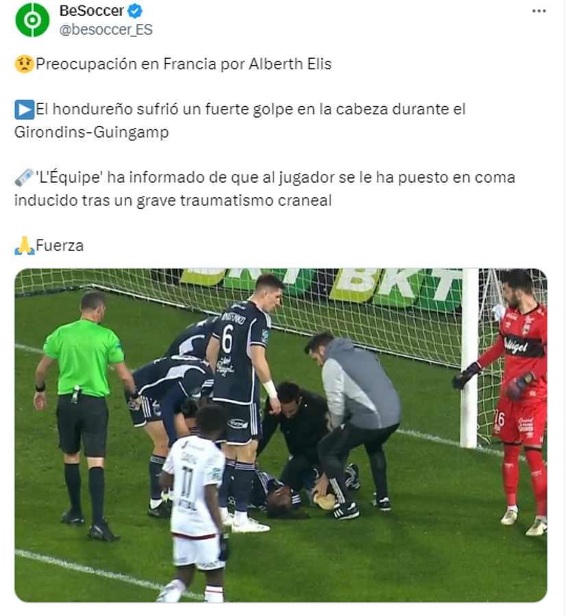 Oran por Alberth Elis: prensa mundial, clubes franceses y futbolistas se solidarizan con el hondureño tras su lesión