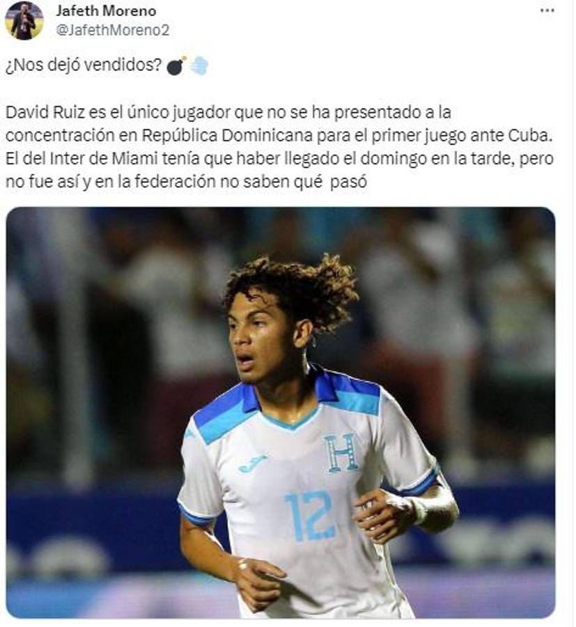 “Es más entusiasmo de la gente porque juega con Messi”: Así reaccionó la prensa de Honduras por el caso de David Ruiz