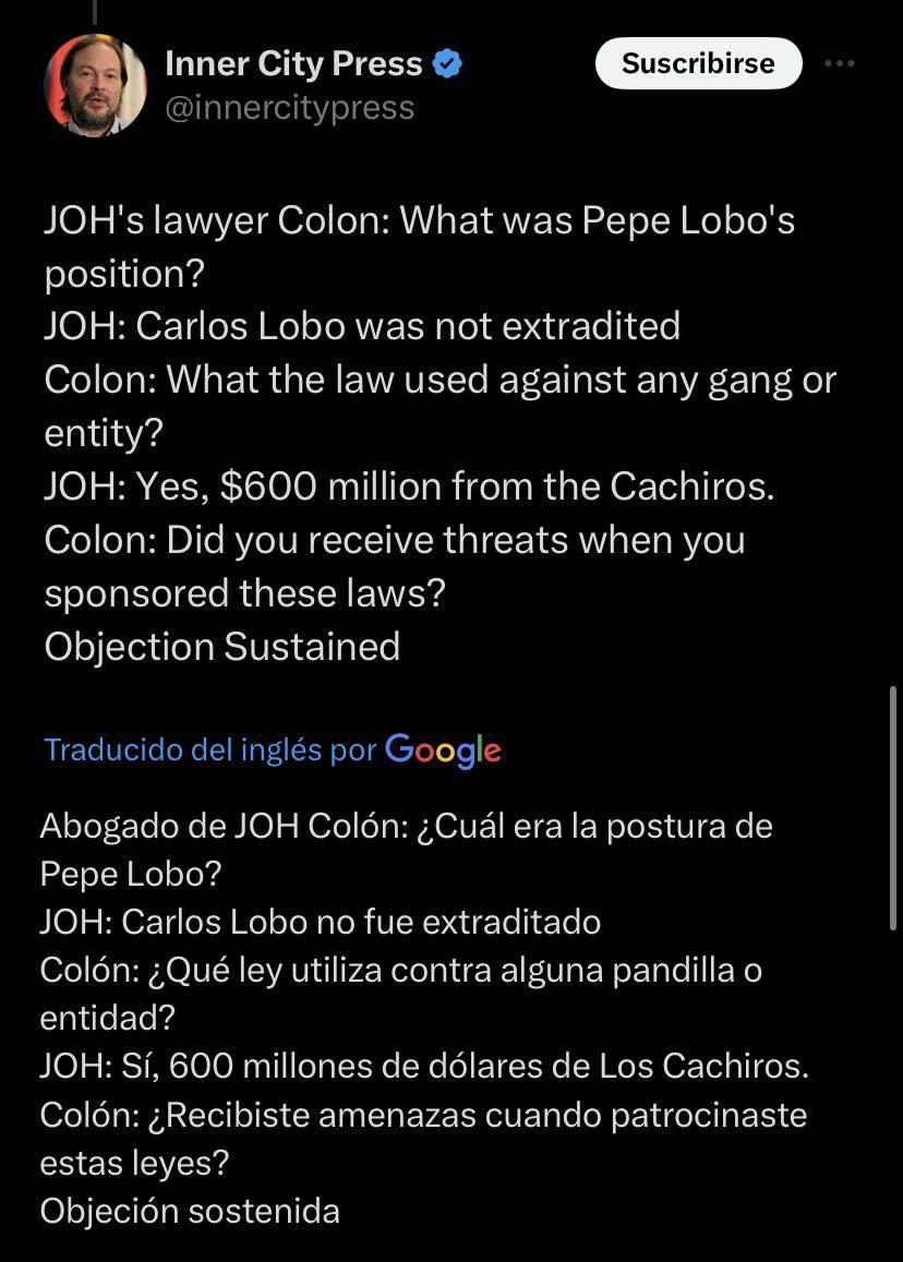 Juicio JOH: las declaraciones del expresidente de Honduras ante la corte tras ser acusado por narcotráfico