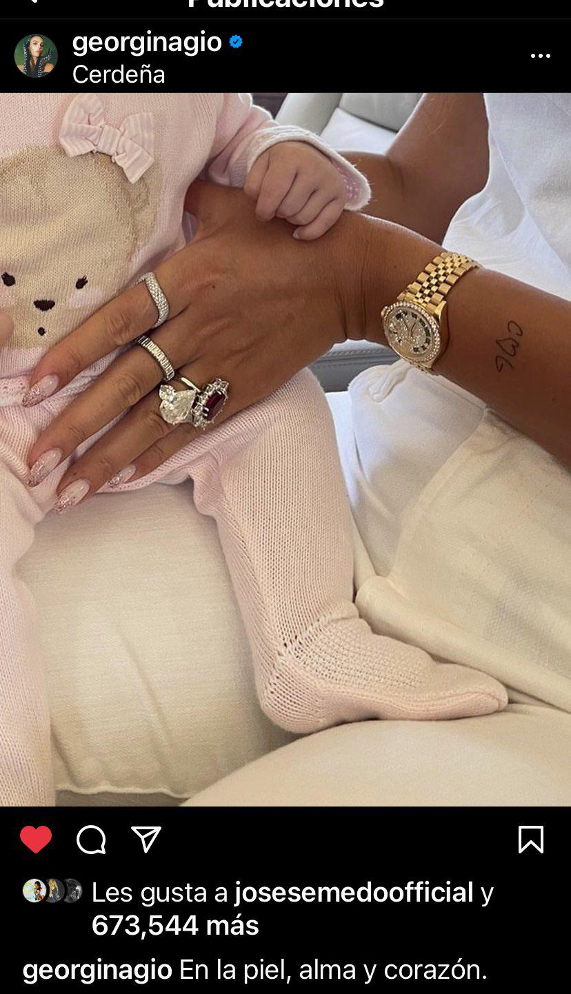 Los dos nuevos tatuajes de Georgina Rodríguez dedicado a su relación con Cristiano Ronaldo: “En la piel, alma y corazón”