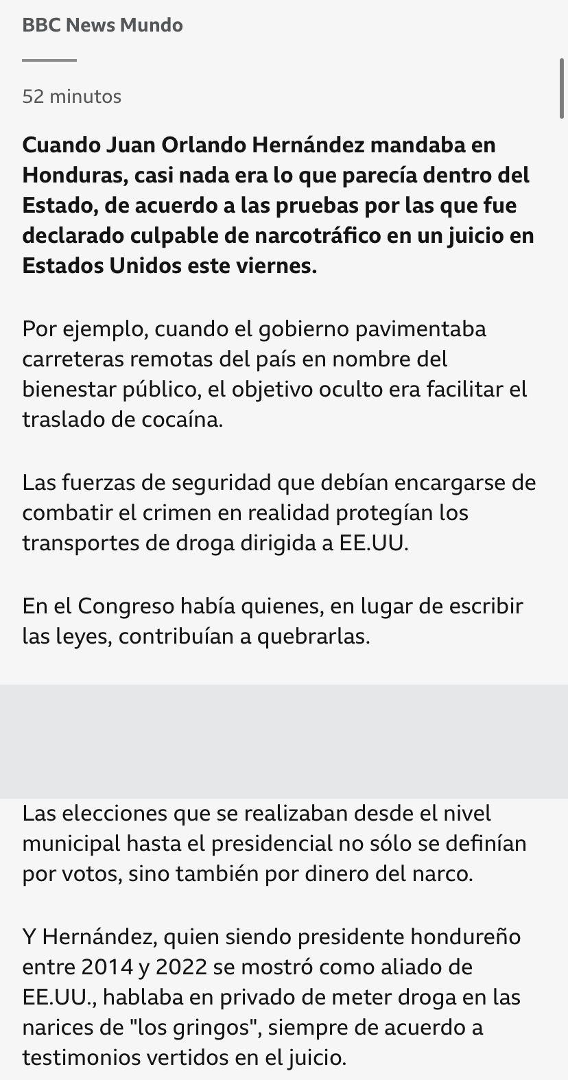 JOH le da la vuelta al mundo: prensa internacional estalla tras hallar culpable al expresidente de Honduras