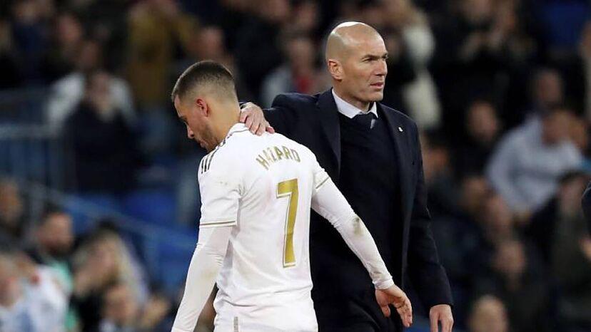 Zidane dirigió a Hazard en el Real Madrid y juntos ganaron una liga española.