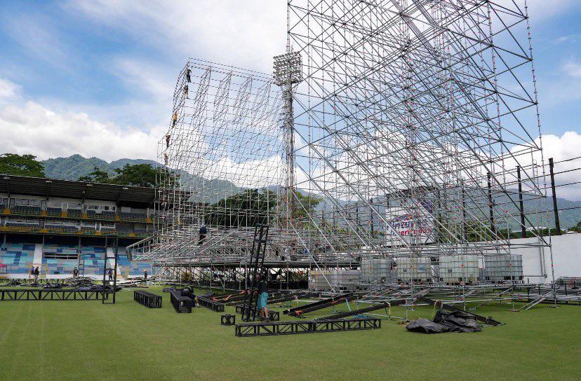 FOTOS: así quedó de destruida la cancha del Morazán tras recibir un concierto sin protección