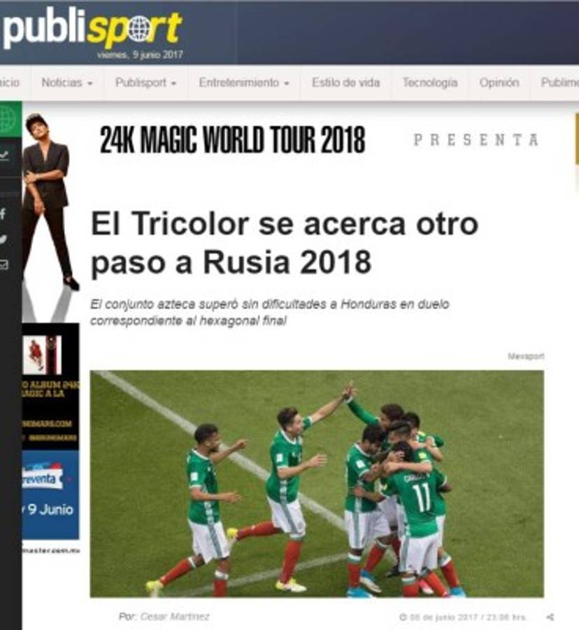 Así amaneció prensa mexicana luego de triunfo ante Honduras en el Azteca