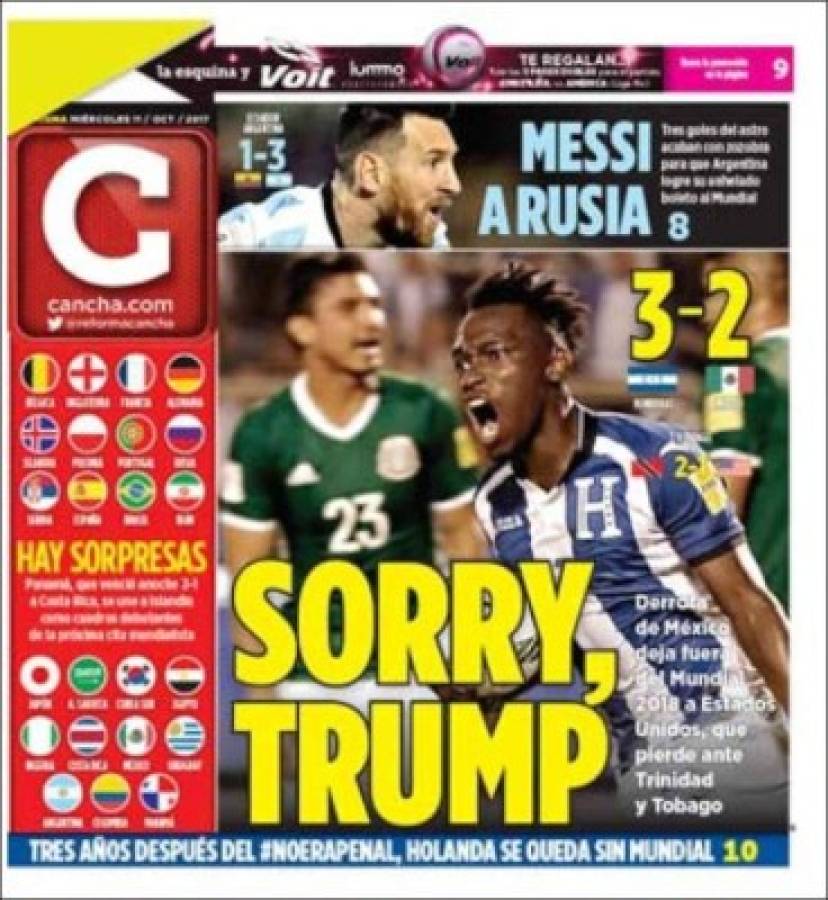 ¡EMOTIVAS! Así amanecieron las portadas tras disputarse la última fecha para Rusia 2018