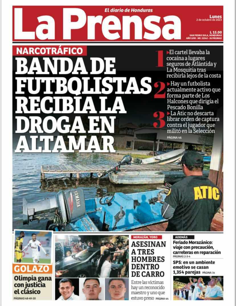 “Pescado” Bonilla lo habría involucrado: Investigan a jugador activo del fútbol de Honduras por narcotráfico
