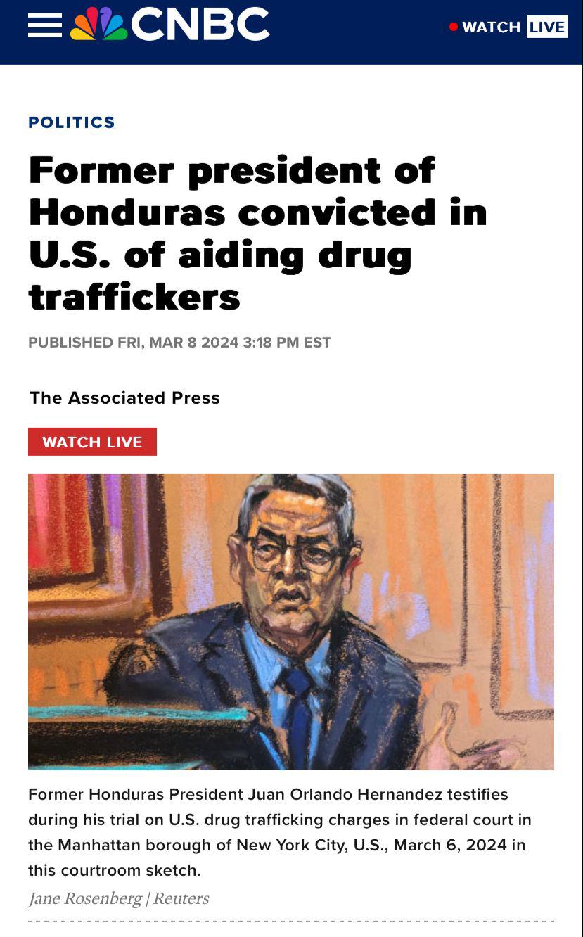 JOH le da la vuelta al mundo: prensa internacional estalla tras hallar culpable al expresidente de Honduras