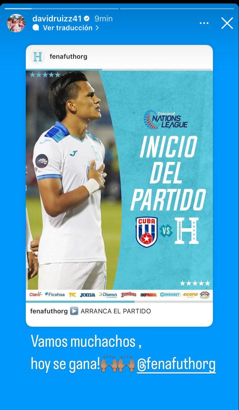 David Ruiz sorprende con mensaje a la Selección de Honduras tras su ausencia ante Cuba
