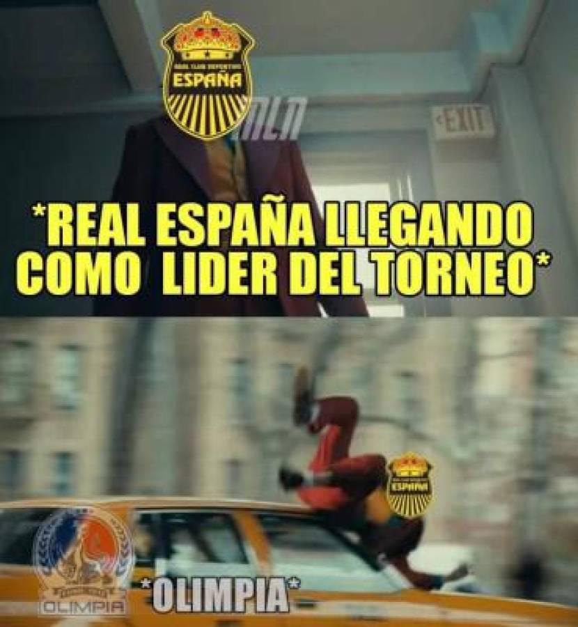 Los memes no perdonan a Real España tras perder el liderato de la Liga Nacional ante Olimpia