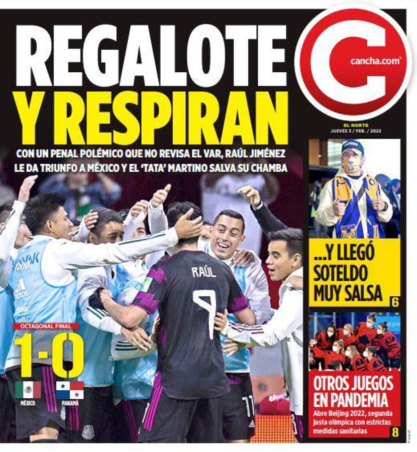 ‘‘Asalto a mano armada en el Azteca’’ y ‘‘la manita de Concacaf’’: así reacciona la prensa tras el polémico triunfo de México sobre Panamá