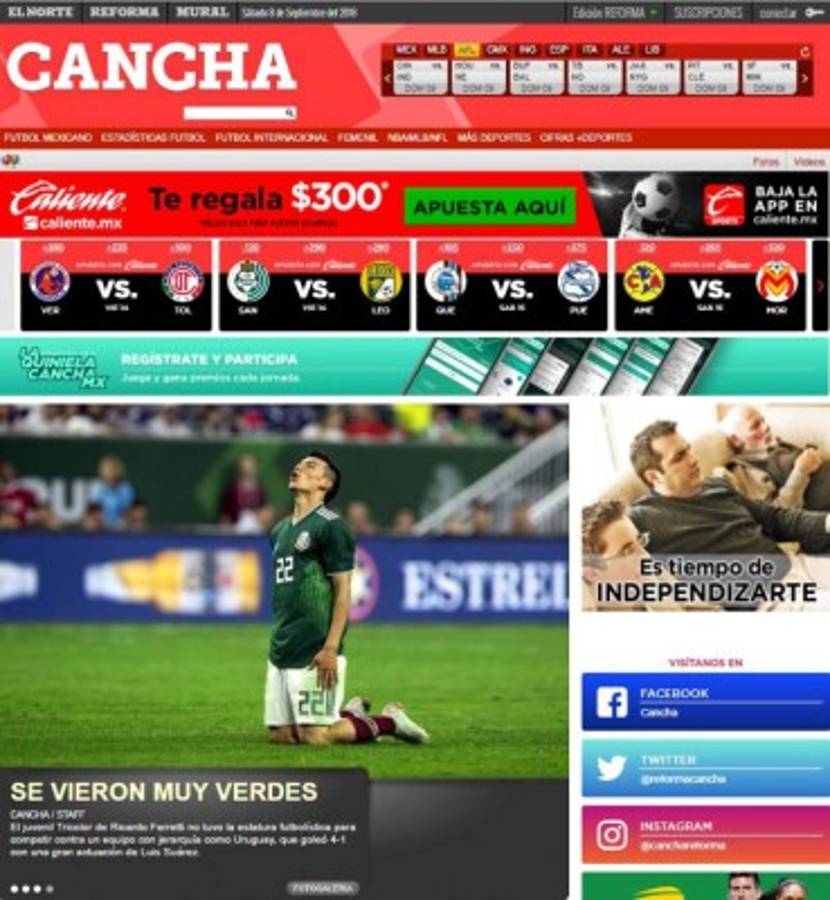 Medios mexicanos no perdonan a su selección tras ser goleada por Uruguay