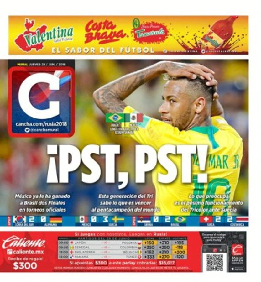 Así vienen hoy las portadas de los diarios de México: 'Humillados avanzamos' y '¡Que viva Corea!'