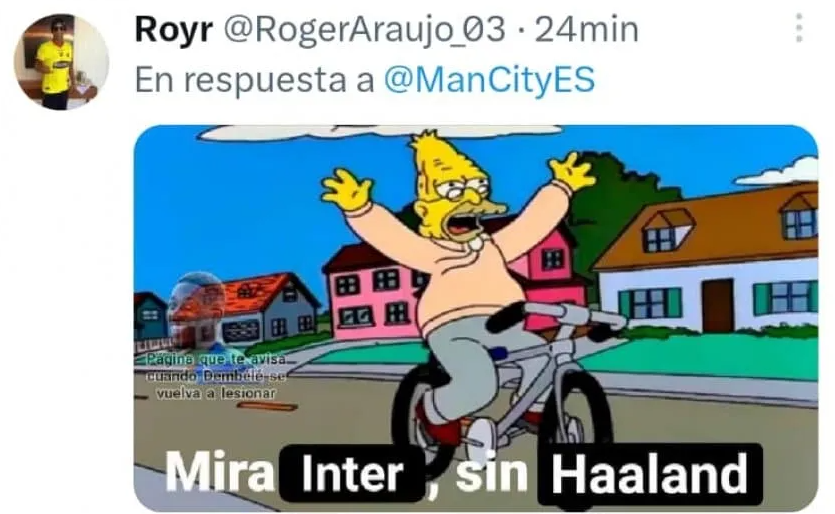 Los memes destrozan a Lukaku tras el título de Champions que Manchester City le ganó al Inter
