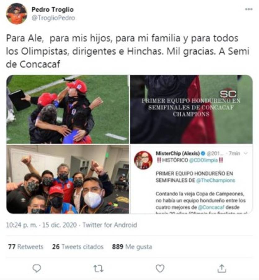 Lo que dijeron los periodistas hondureños y extranjeros sobre el pase de Olimpia a semifinales