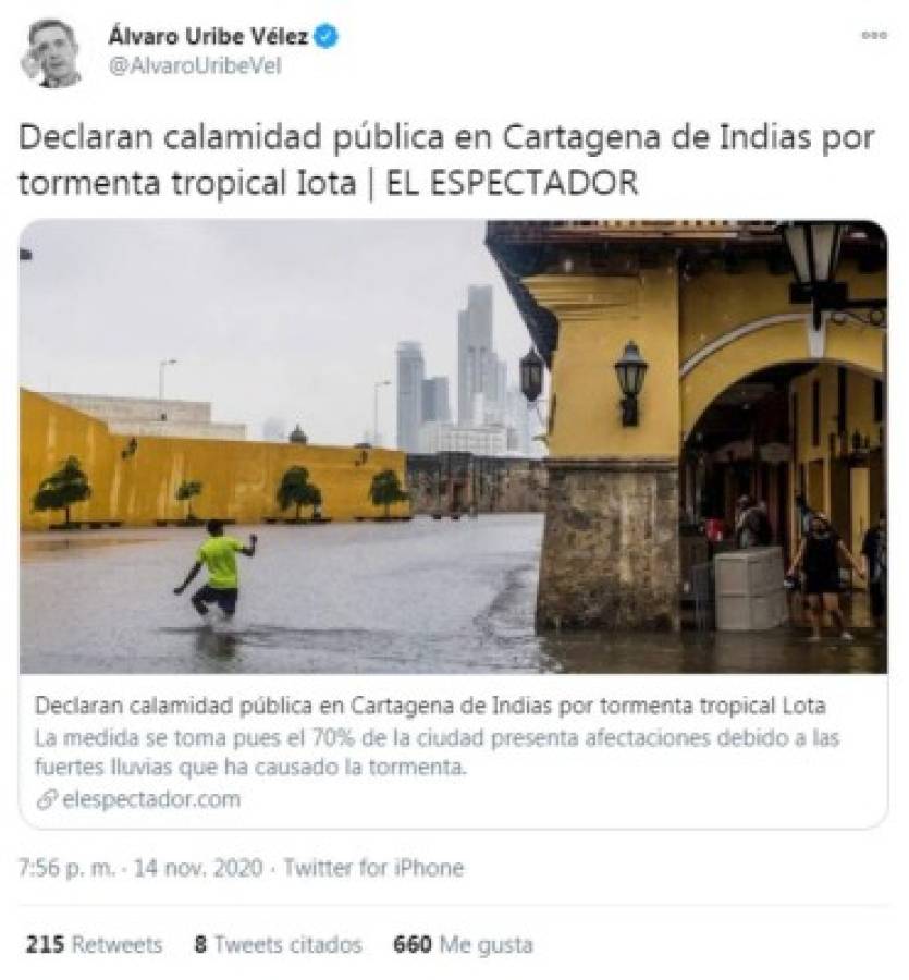 Iota en Colombia: Estado de calamidad y zonas incomunicadas por paso del huracán