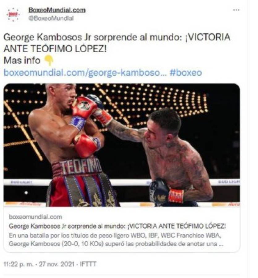 'La mayor decepción y sin clase': Así cataloga la prensa a Teófimo López tras perder ante Kambosos