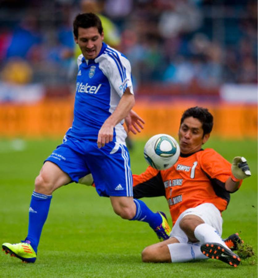 Messi protagonizó un duelo de exhibición en México.