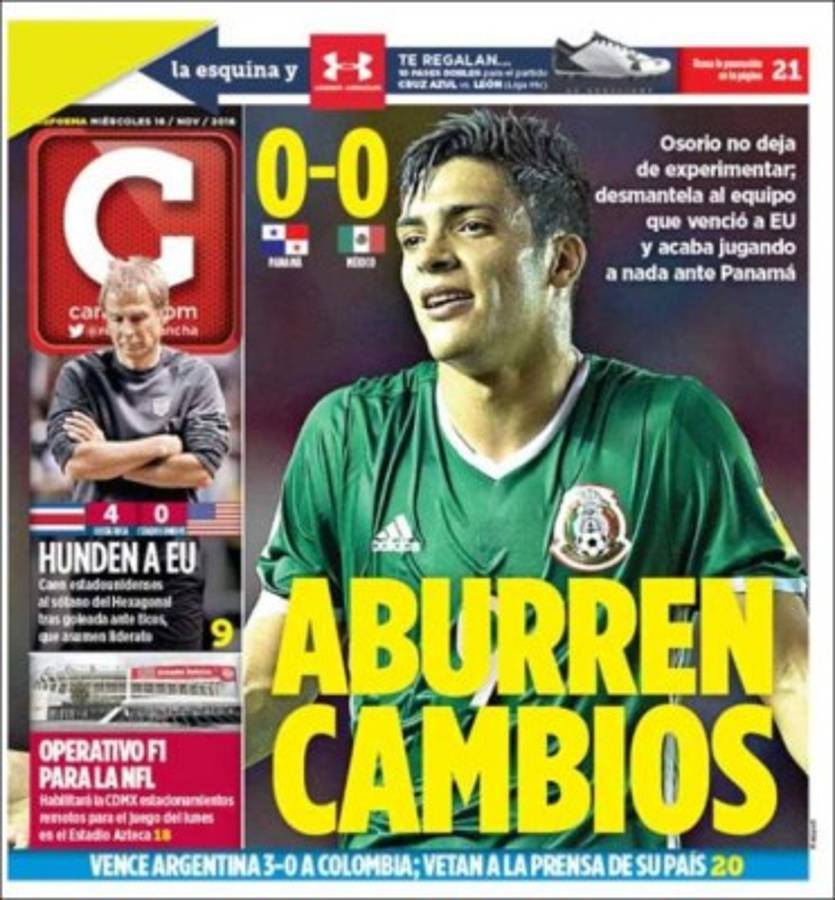 ¡CALIENTE! Las portadas que dejó la fecha de eliminatoria mundialista
