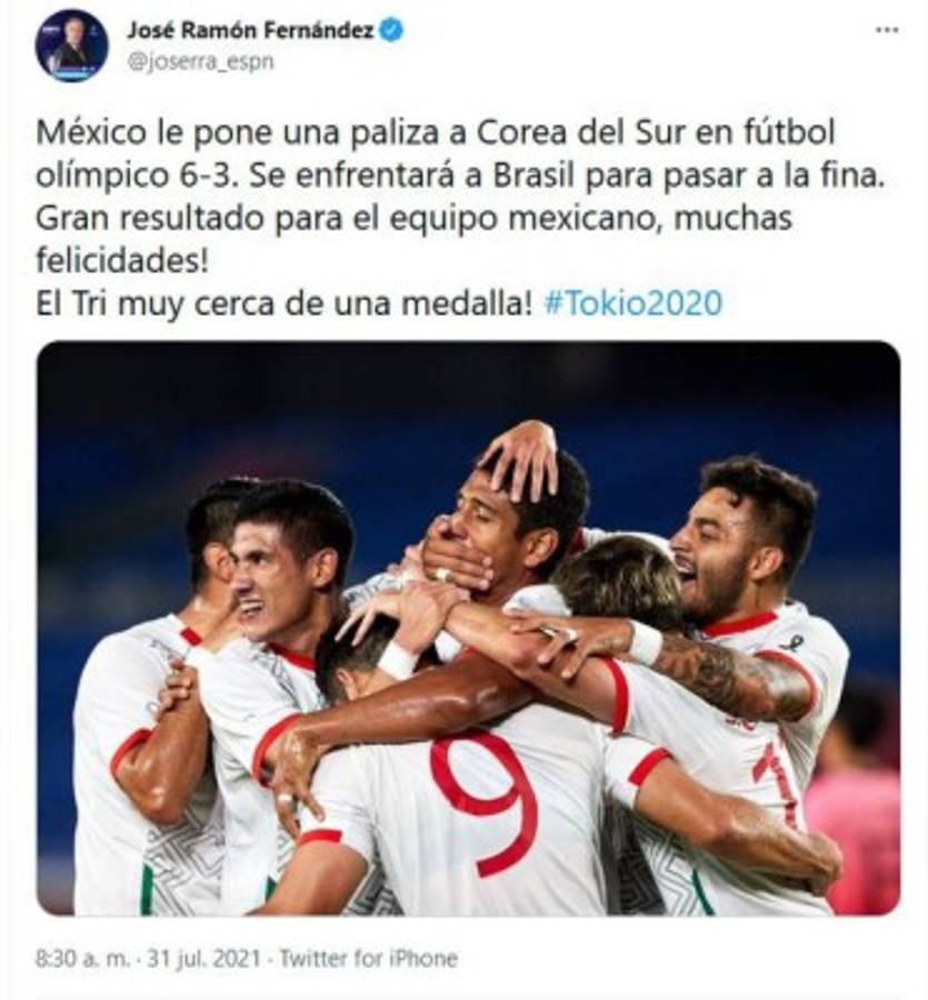 'Exhibición de poderío': elogios para la Sub-23 de México tras goleada y clasificación ante Corea en los JJOO