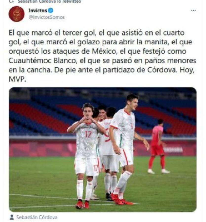 'Exhibición de poderío': elogios para la Sub-23 de México tras goleada y clasificación ante Corea en los JJOO