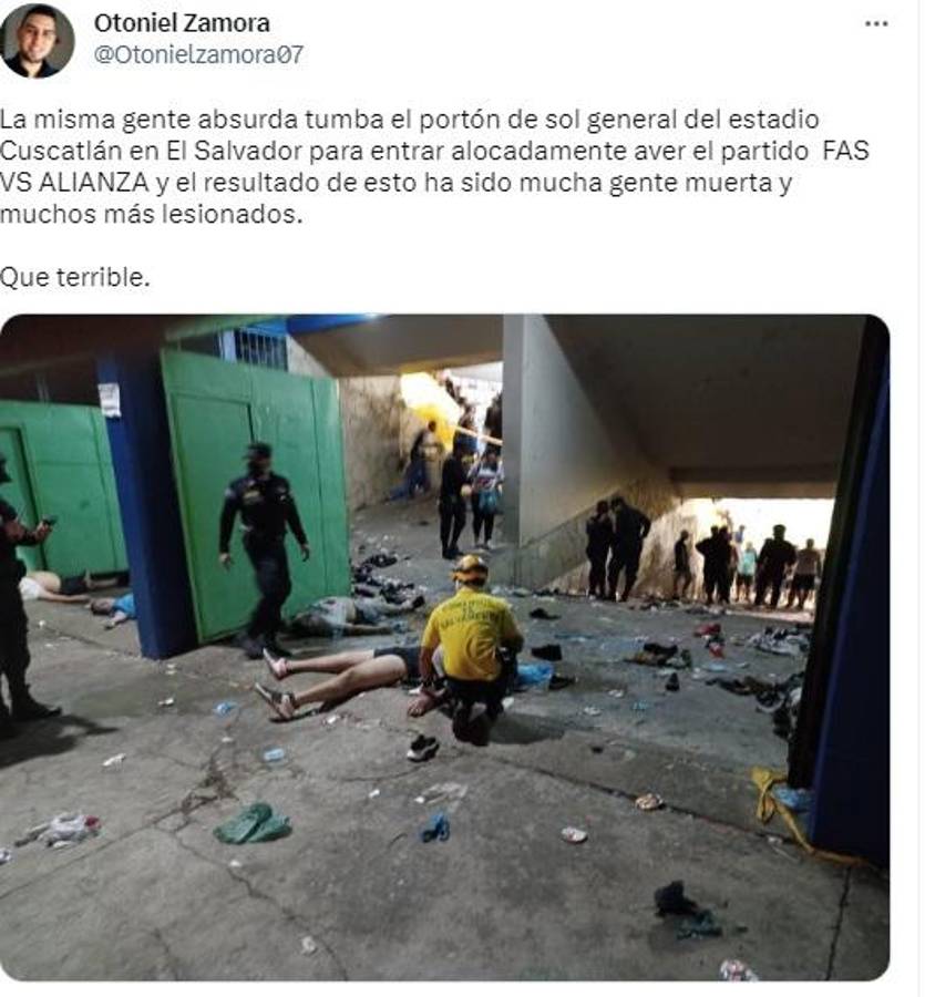 Olimpia y Real Madrid envían mensaje: La dura reacción del mundo tras la tragedia en El Salvador; “Imágenes que marcarán historia”