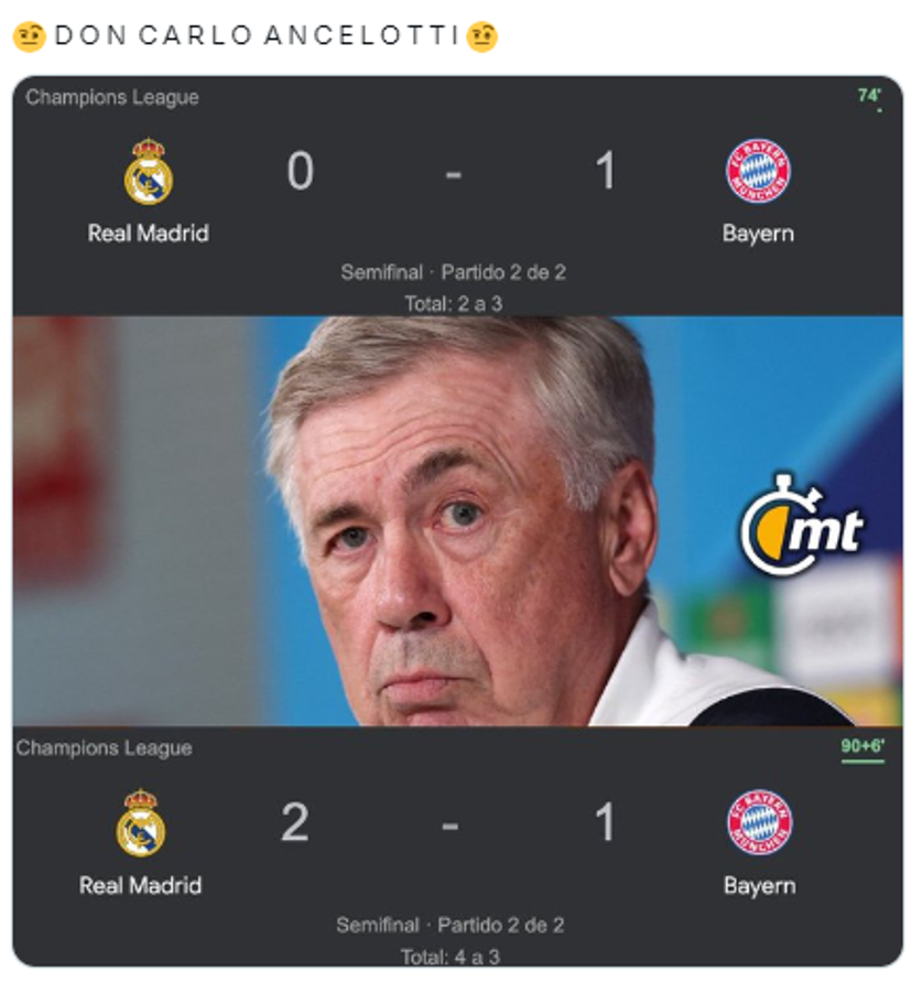 Real Madrid despachó al Bayern de la Champions y estallaron los memes: ¡burlas al Barcelona!
