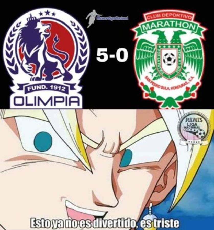 Memes: Humillan a Marathón tras la goleada de escándalo del Olimpia en el Nacional
