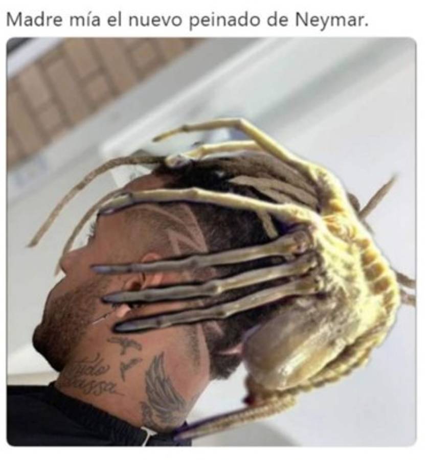 Cambió de look y los memes atacan al brasileño Neymar