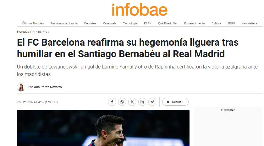 Prensa reacciona por la paliza del Barcelona ante Real Madrid: “Ridículo histórico de Mbappé; por esto somos los mejores del mundo”