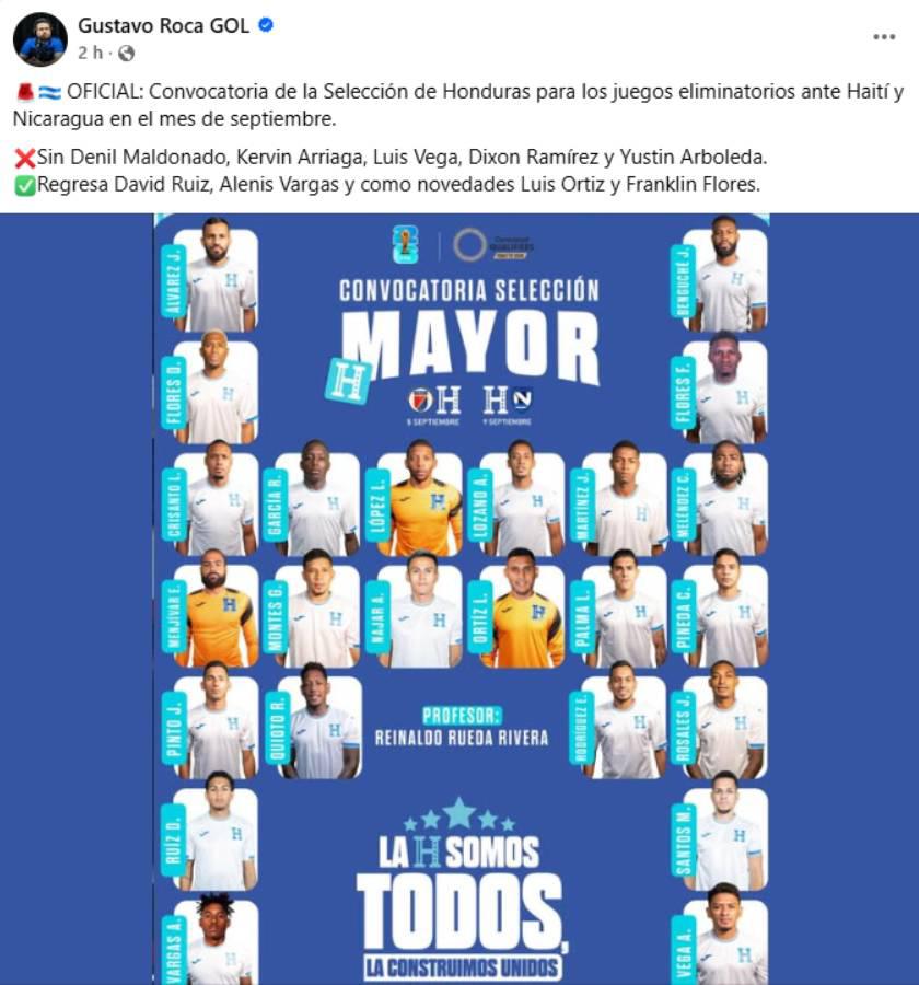 Empieza el sueño, Los elegidos de la H: así reaccionó la prensa a la convocatoria de Honduras para la eliminatoria