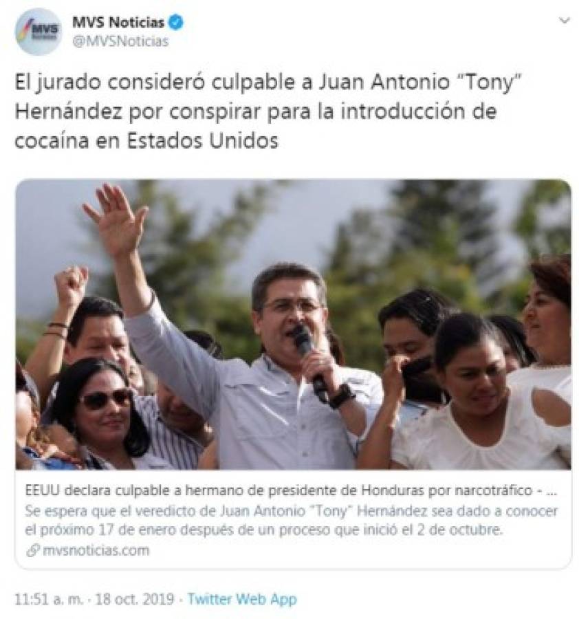 Tony Hernández: Lo que dicen los medios internacionales sobre la sentencia del exdiputado