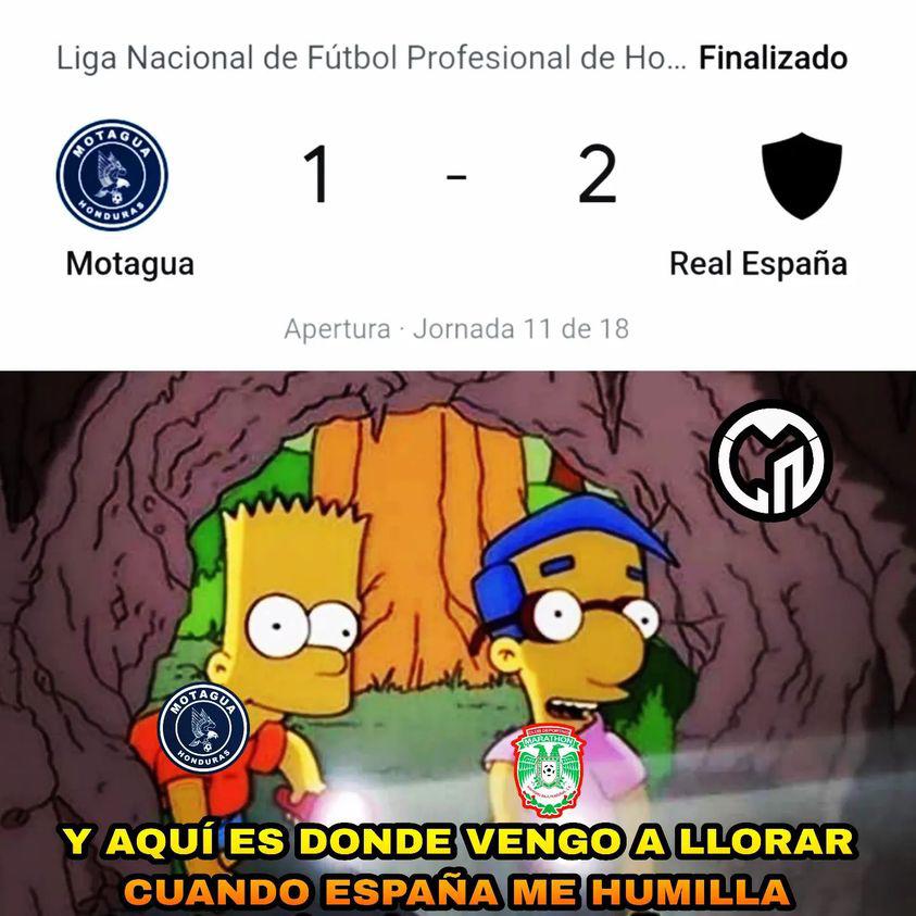 Los memes no perdonan al Motagua tras perder el invicto ante Real España en el estadio Nacional