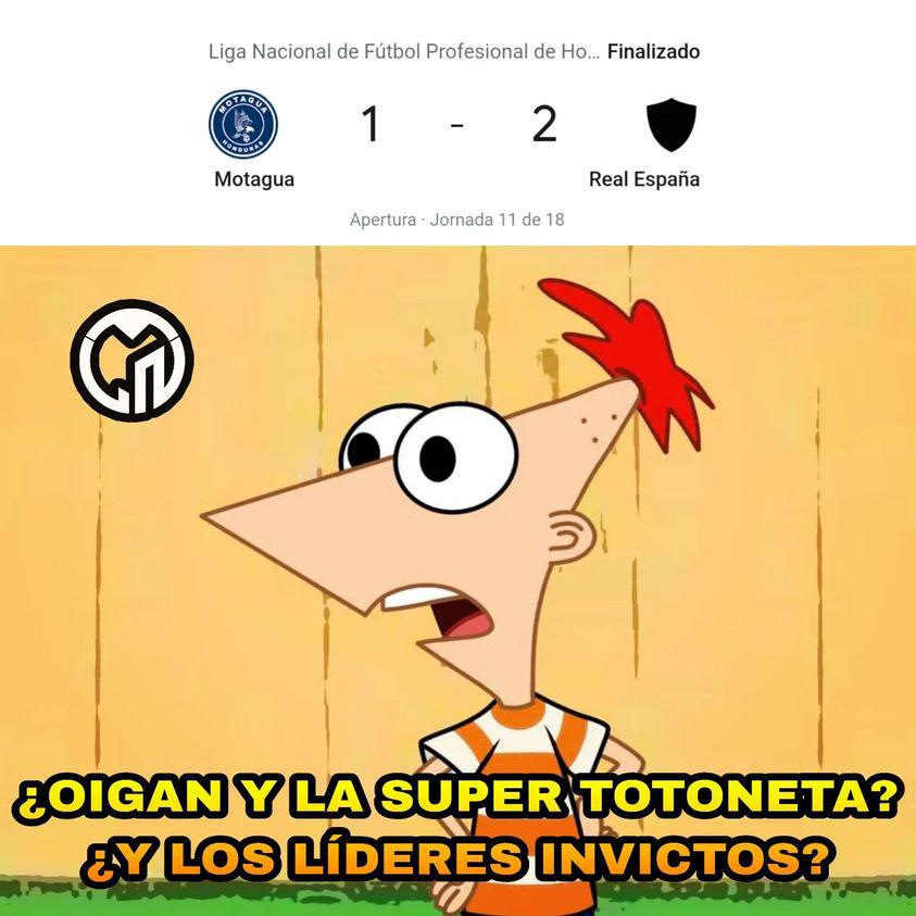 Los memes no perdonan al Motagua tras perder el invicto ante Real España en el estadio Nacional