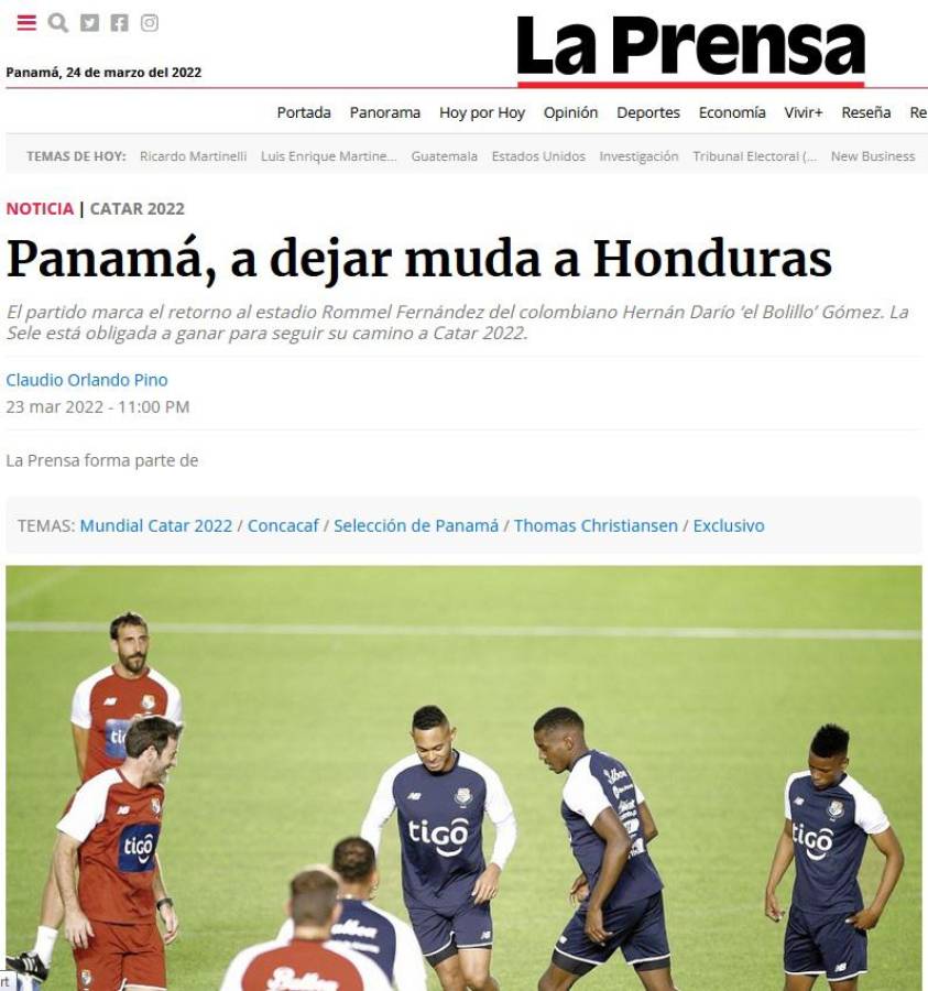 “Panamá, el papá; Honduras, su hijo”: Lo que dice la prensa de Concacaf previo a la jornada de eliminatoria