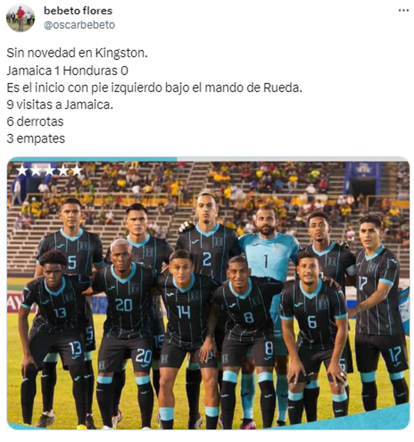 Así reaccionan los periodistas tras la nueva derrota de Honduras en Jamaica por la Liga de Naciones
