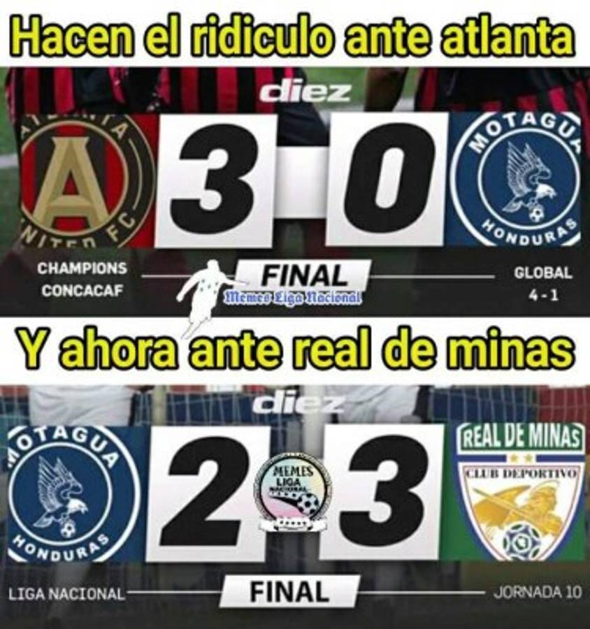 Motagua y Marathón son destruidos con memes tras perder sus partidos
